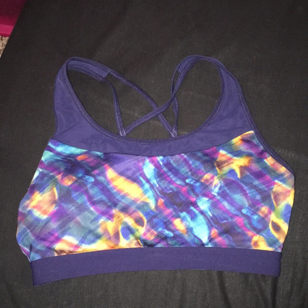 Dark purple CALIA sports bra